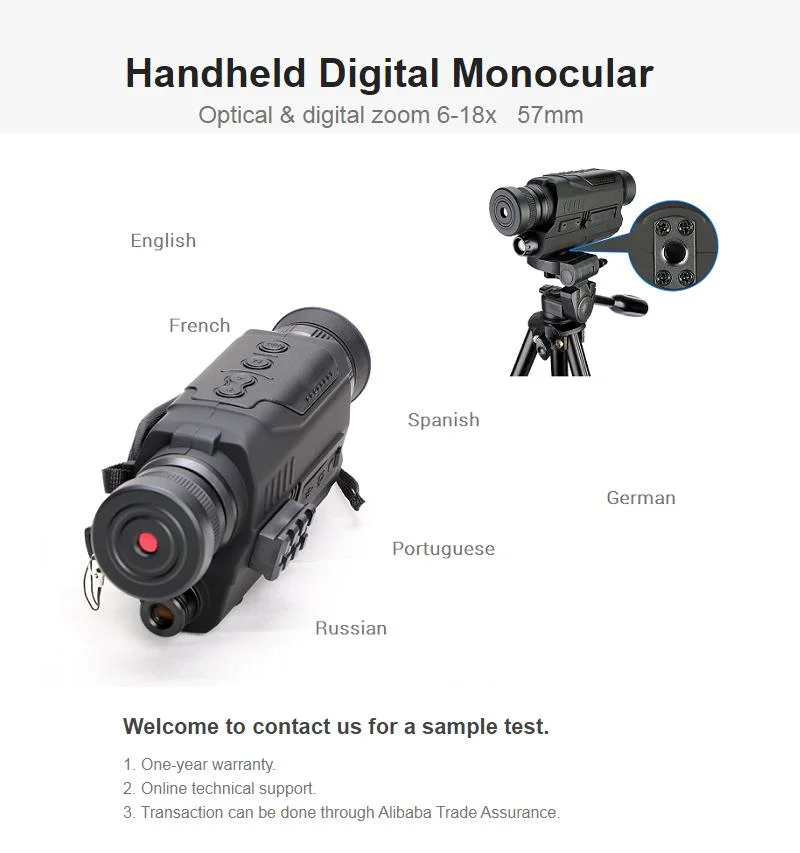 Hn30 Handheld Digital Night Vision Monocular for Hunting