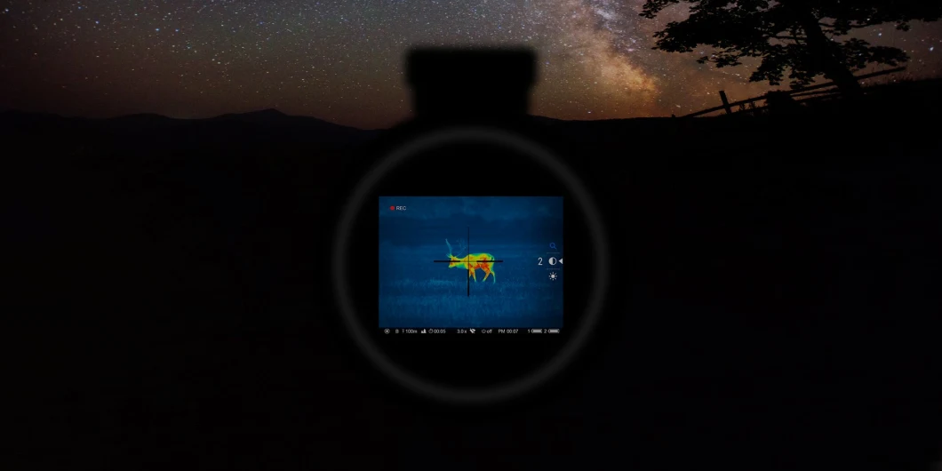 ODM Picatinny Rail Night Vision Infrared Thermal Imaging Monocular Thermal Scope Camera Huntting Telescope Monocular Binoculars