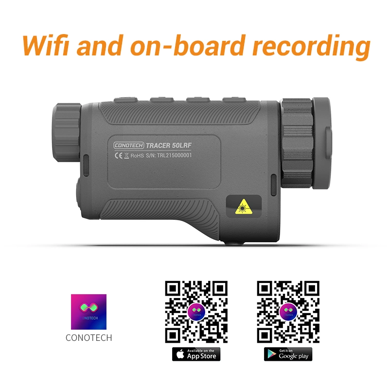 Multiple Palette Tracer Lrf Handheld Thermal Imaging Scope for Night Hunting with 1800m Long Detection Distance