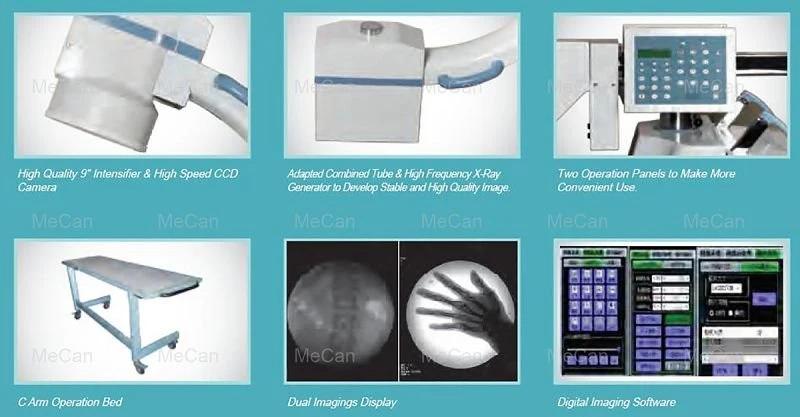 Surgical Mobile Fluoroscopy C-Arm Xray C Arm X Ray Machine for Sale